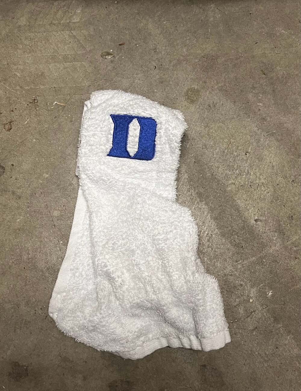 Duke University Blue Devils White Embroidered Iron Duke D Hand Towel
